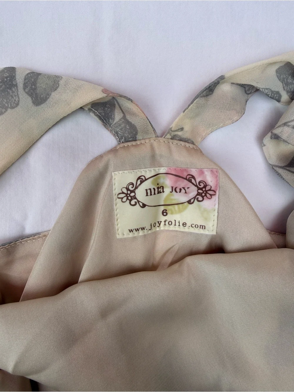 Joyfolie Cream Floral Wrap Jumpsuit with Pink Rose Print